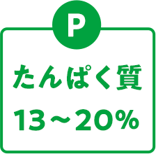 たんぱく質 13~20%